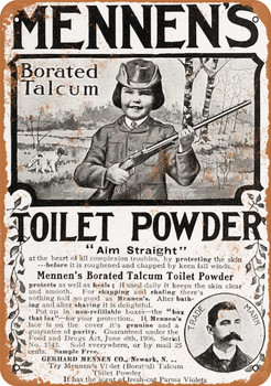 1907 Mennen's Toilet Powder - Metal Sign