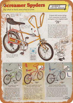 1969 Screamer Spyder Bicycles - Metal Sign