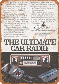 1977 Cobra Citizen's Band Radios 2 - Metal Sign