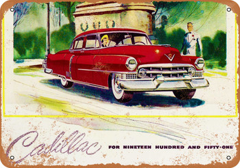 1951 Cadillac - Metal Sign
