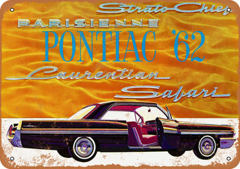 1962 Pontiacs - Metal Sign