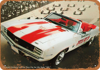 1969 Camaro Indy Pace Car - Metal Sign