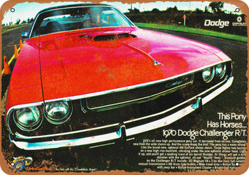 1970 Dodge Challenger R/T - Metal Sign