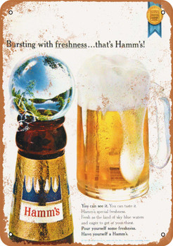 Hamm's Beer - Metal Sign 2