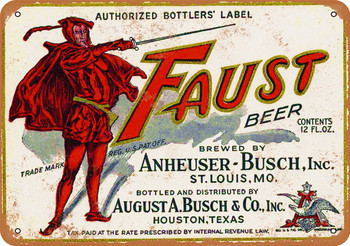 Faust Beer - Metal Sign