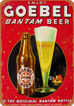 Goebel Bantam Beer - Metal Sign