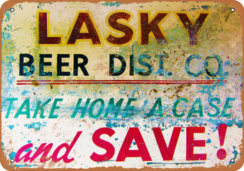 Lasky Beer Distribution - Metal Sign