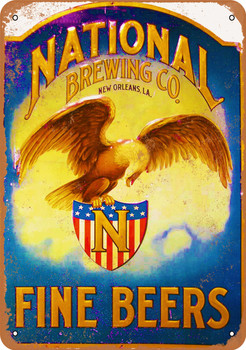 National Brewing Company - Metal Sign
