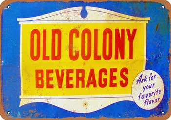 Old Colony Beverages - Metal Sign