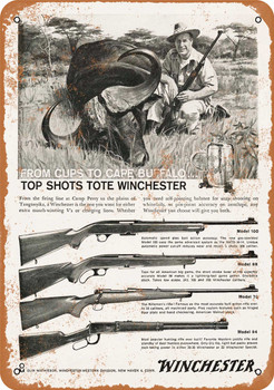 1960 Winchester Rifles - Metal Sign