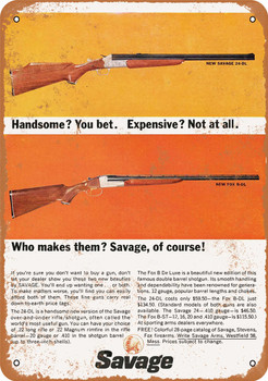 1962 Savage Arms Long Guns - Metal Sign