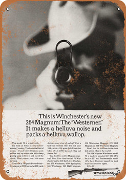 1962 Winchester 264 Magnum - Metal Sign