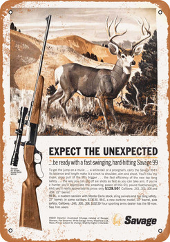 1963 Savage 99 Rifles - Metal Sign