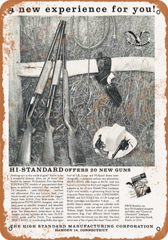 1960 Hi-Standard Shotguns - Metal Sign