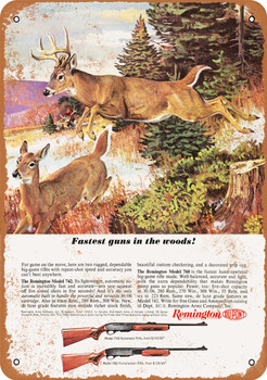 1964 Remington Rifles - Metal Sign