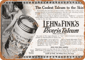 1910 Lehn & Fink's Talcum Powder - Metal Sign