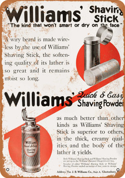 1910 Williams' Shaving Products - Metal Sign