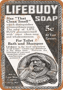 1910 Lifebuoy Soap - Metal Sign