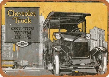 1918 Chevrolet Trucks - Metal Sign