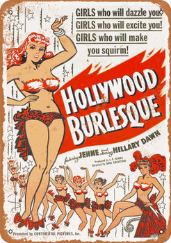 1949 Hollywood Burlesque Movie - Metal Sign