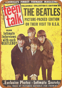 1964 Beatles USA Visit - Metal Sign