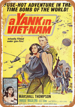 1964 Yank In Vietnam Movie - Metal Sign