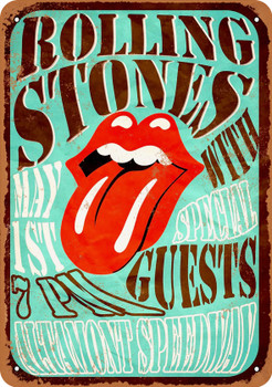 1969 Rolling Stones at Altamont - Metal Sign