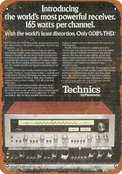 1976 Techniques by Panasonic - Metal Sign
