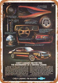 1980 Chevrolet Camaro Z28 - Metal Sign