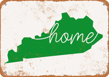 Home Kentucky - Metal Sign