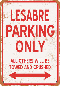 LESABRE Parking Only - Metal Sign