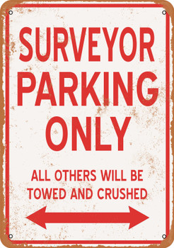 SURVEYOR Parking Only - Metal Sign
