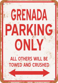 GRENADA Parking Only - Metal Sign