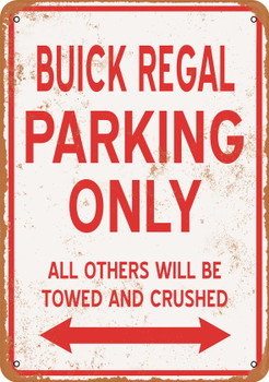 BUICK REGAL Parking Only - Metal Sign