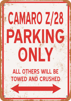 CAMARO Z28 Parking Only - Metal Sign
