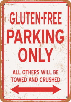 GLUTEN-FREE Parking Only - Metal Sign