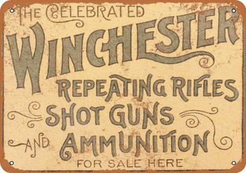 1897 Winchester Repeating Rifles - Metal Sign