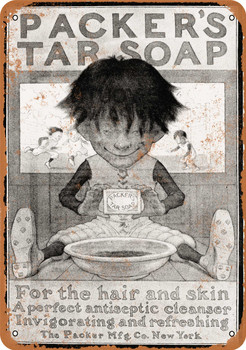 1899 Packer's Tar Soap - Metal Sign