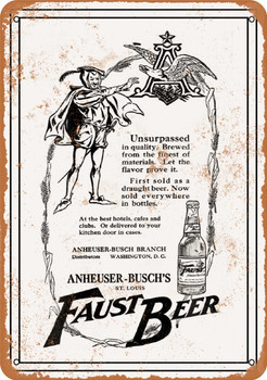 1913 Faust Beer - Metal Sign