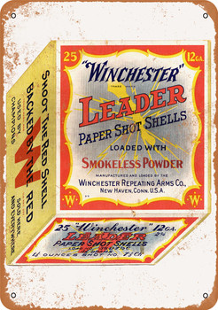 1924 Winchester Shot Shells - Metal Sign