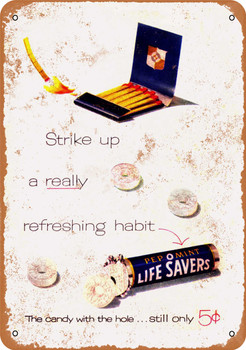 1955 Life Savers Candy - Metal Sign