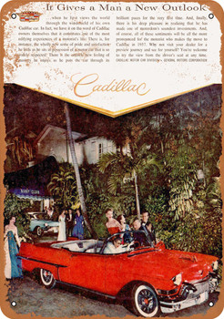 1957 Cadillac Convertible - Metal Sign