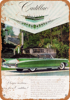 1960 Cadillac Eldorado Convertible - Metal Sign