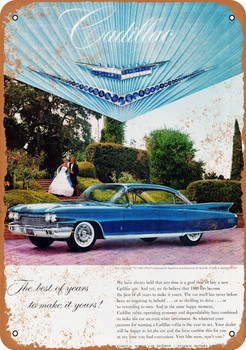 1960 Cadillac Fleetwood - Metal Sign