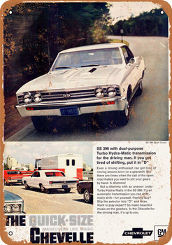 1967 Chevrolet Chevelle SS 396 - Metal Sign 2