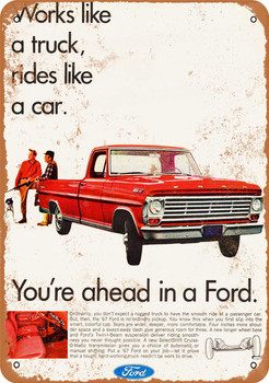 1967 Ford Pickup Trucks - Metal Sign