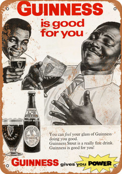 1968 Guinness Stout Beer - Metal Sign