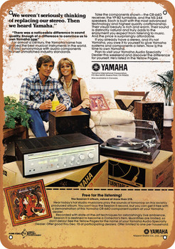1979 Yamaha Sound Systems - Metal Sign