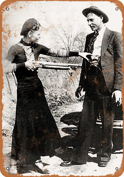 1933 Bonnie and Clyde - Metal Sign