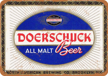 Doerschuck All Malt Beer - Metal Sign